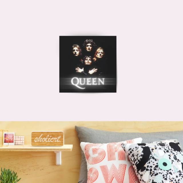 POSTER QUEEN HIASAN DINDING POSTER KAYU WALLPAPER BAND MUSIC QUEEN Q05
