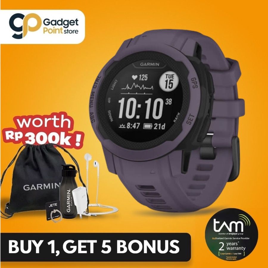 Sport Watch | Smart Watch Garmin Instinct 2S Deep Orchid 40mm - Garansi Resmi TAM 2 Tahun