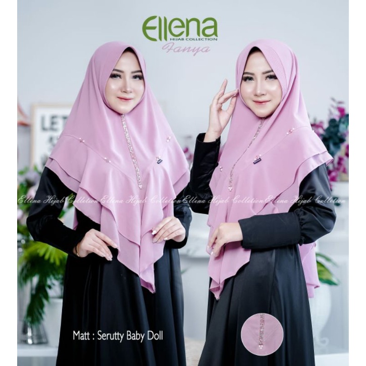 hijab ceruty murah / hijab ellena / ellena fanya / khimar ceruty