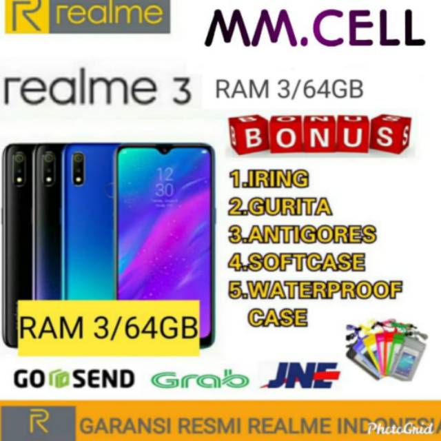 REALME 3 RAM 3/64 GARANSI RESMI REALME INDONESIA 1 TAHUN