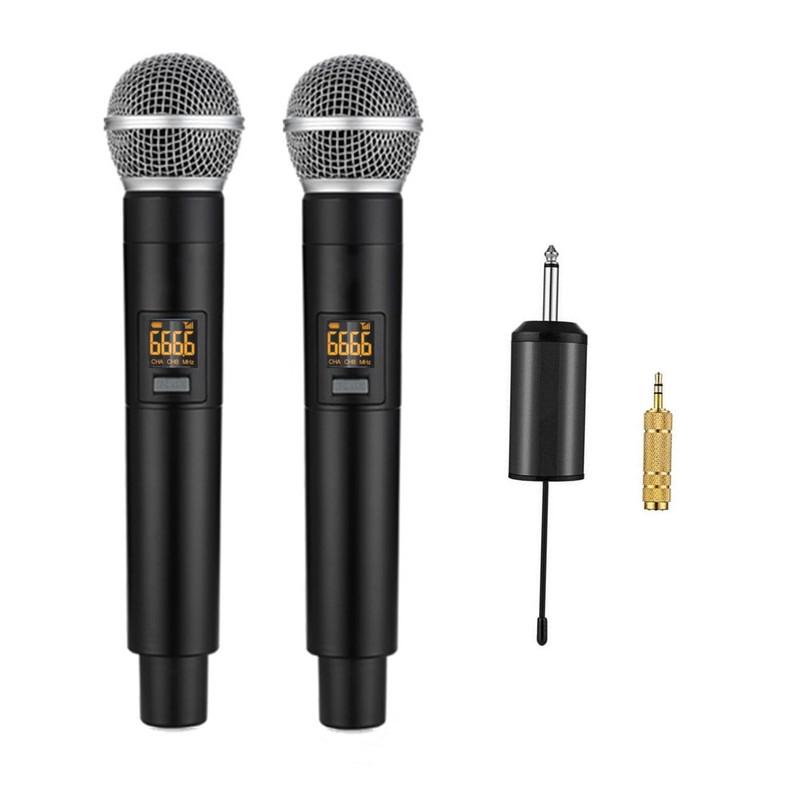 Microphone Sistem Microphone UHF Wireless dengan Receiver ...