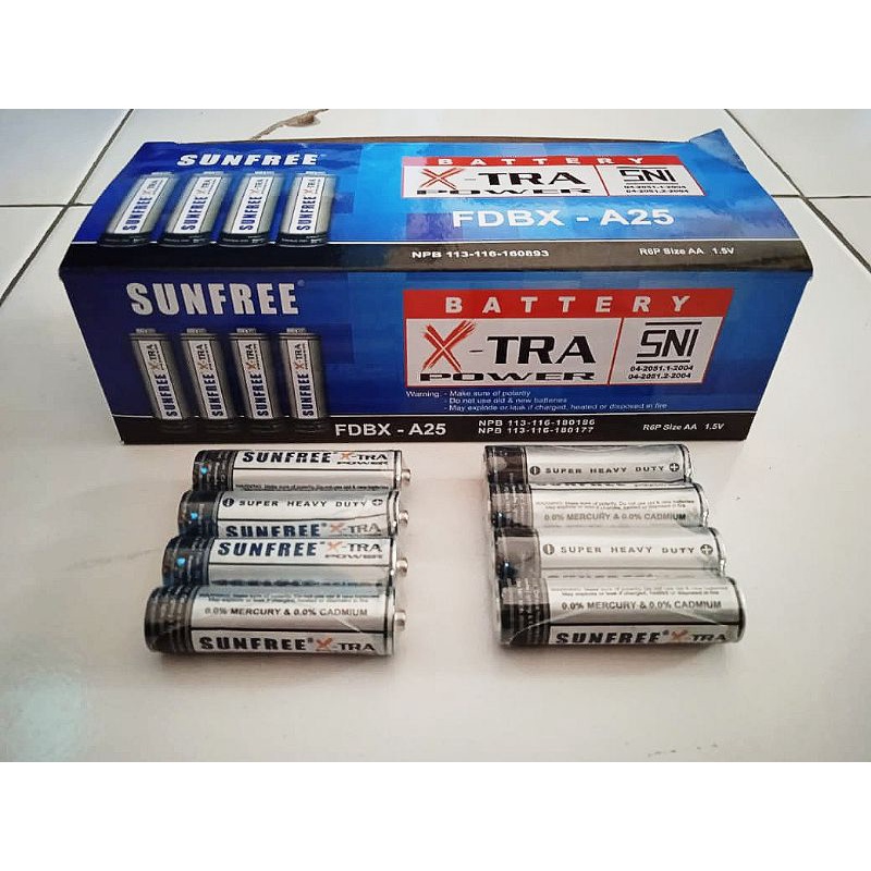 Battery Baterai Batre AA A2 Remote Mainan Kamera SUNFREE Heavy Duty