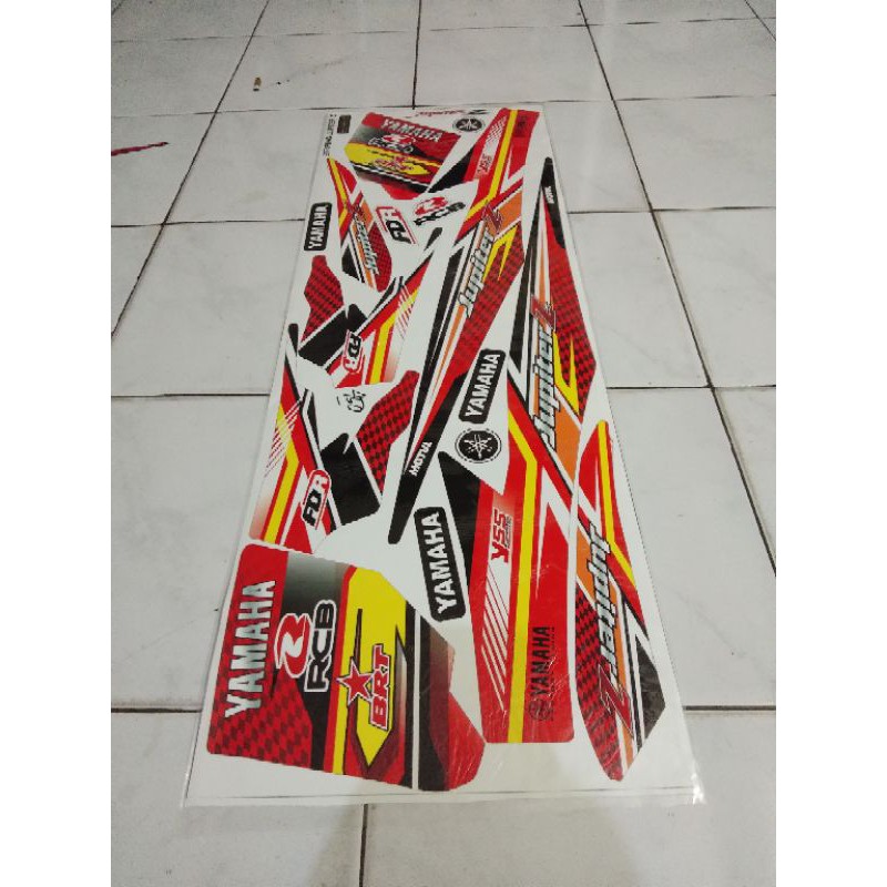 Striping sticker variasi jupiter z burhan racing