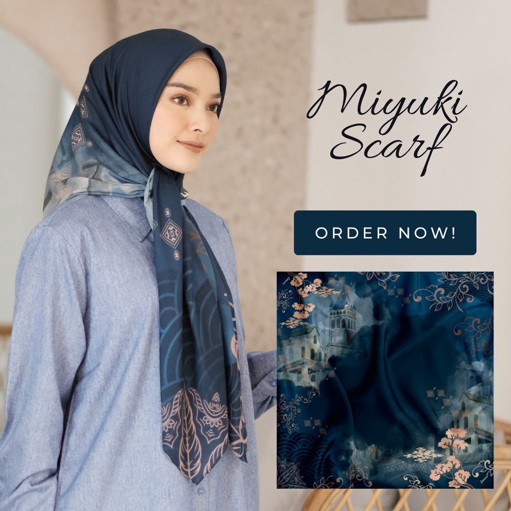 Hijab Segi empat Terbaru l Miyuki Series l PROMO RAMADHAN 2023