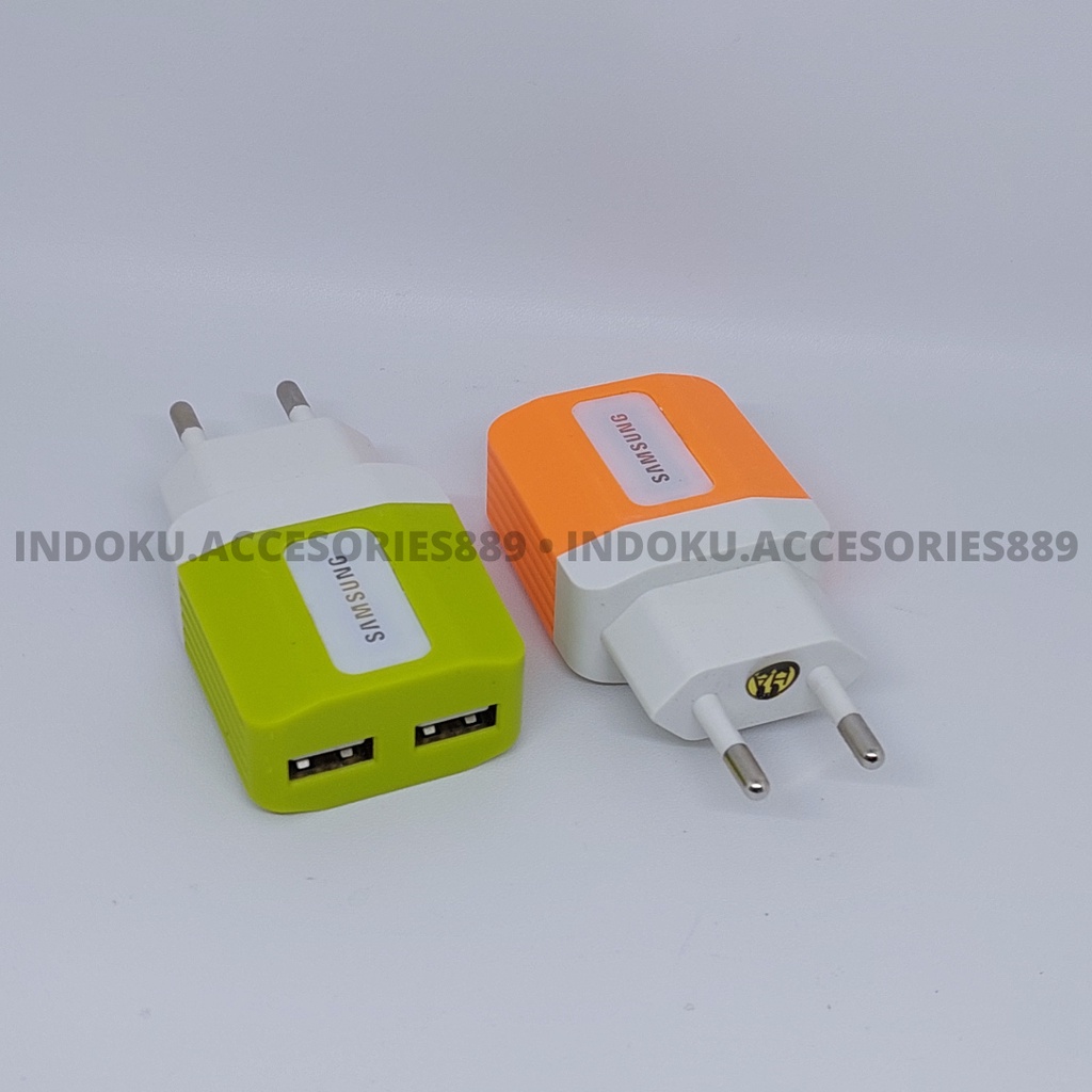 Batok Samsung DUAL USB High Quality 2.1A Ouput Strongest