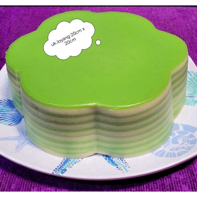 

Kue Lapis Terigu Pandan homemade