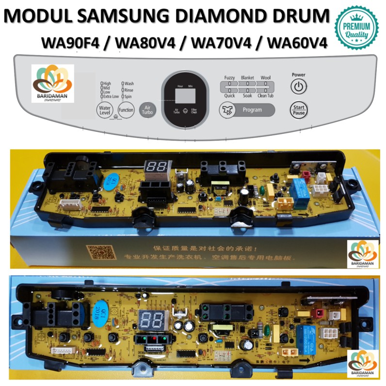 Jual MODUL PCB Mesin Cuci SAMSUNG DIAMOND DRUM WA90F4 WA90V4 WA95F4