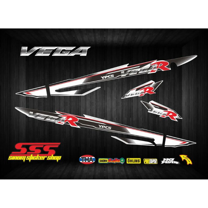 Stiker Variasi Motor Vega R lama Tahun 1999 - 2005