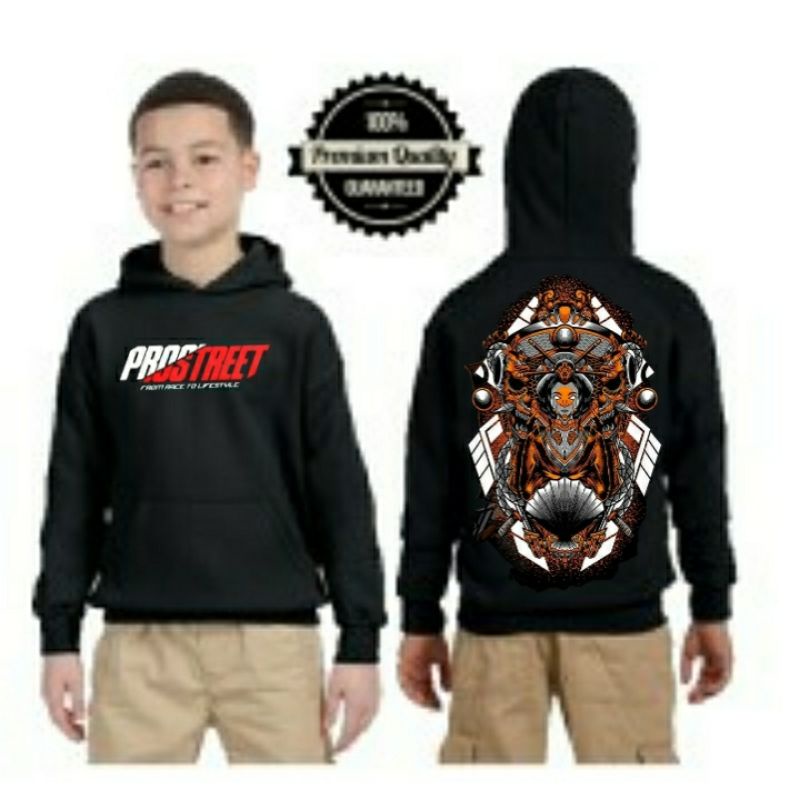 Hoodie Prostreet Oni Geisha Anak Laki laki Usia3_10 Tahun