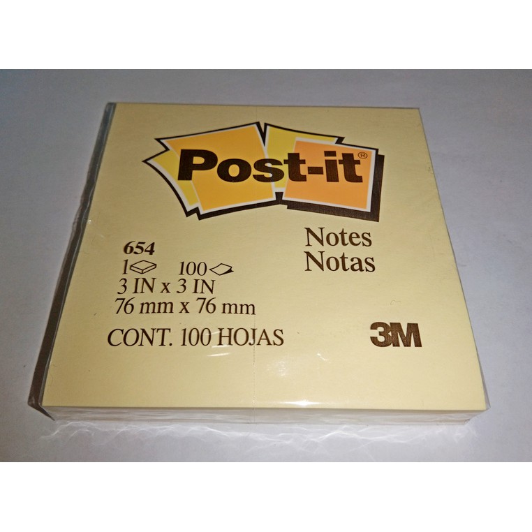 

3M Post-it 654 Notes Yellow ( 1 Pad / 1 Pcs ) ( IRRA STORE )