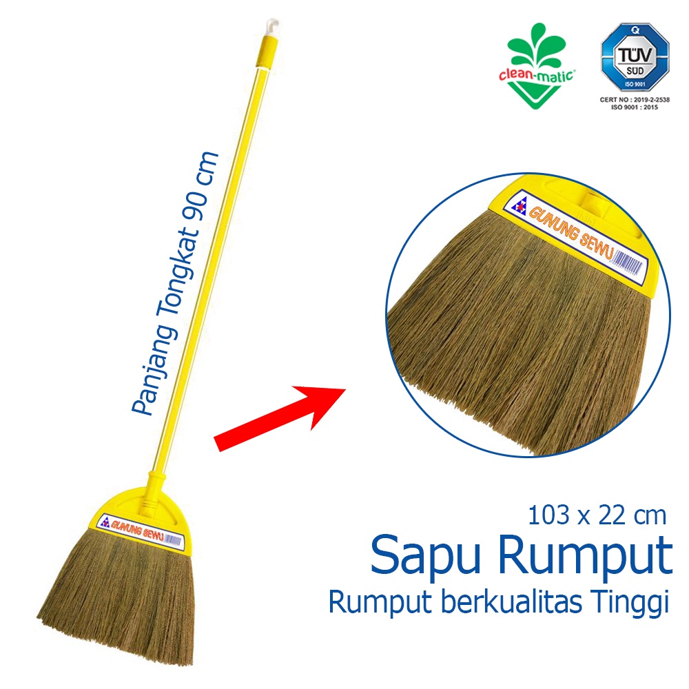 Sapu Rumput Sapu Taman Sapu Halaman Cleanmatic Gunung Sewu 201198