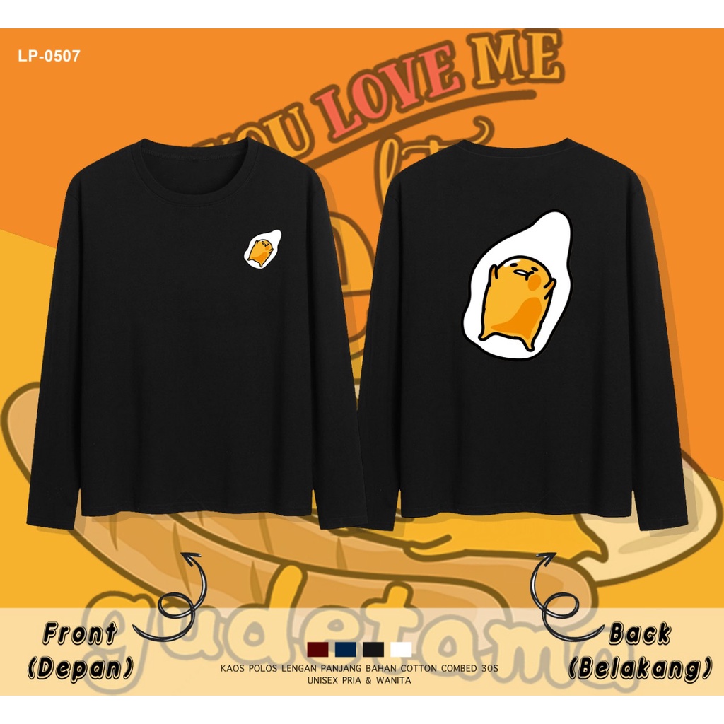 PAKAIAN KAOS LENGAN PANJANG WANITA / IMPORT / LP-0507 / GUDETAMA / CUSTOM TEE / RESELLER VERY WELCOME