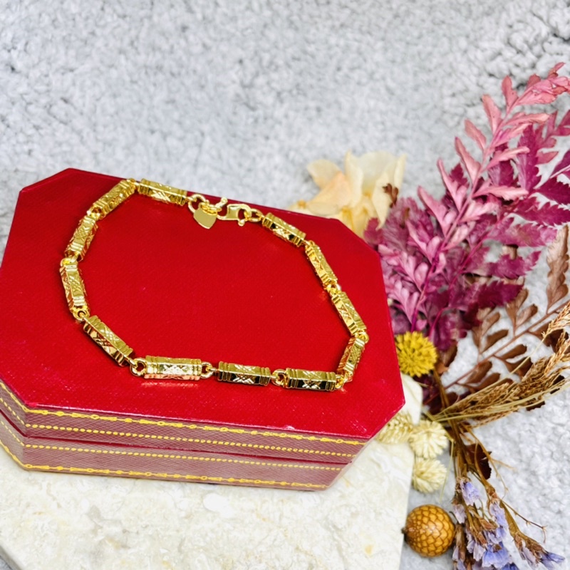 Gelang tangan motif Cantik emas 24k Xuping dewasa