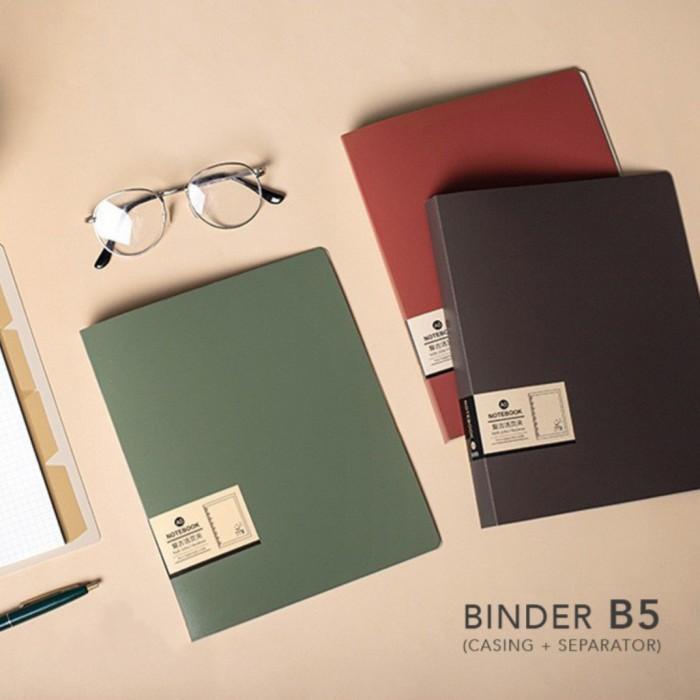 

Gia | Morandi B5 26 Holes Cover Binder Vintage Color 26 Lubang