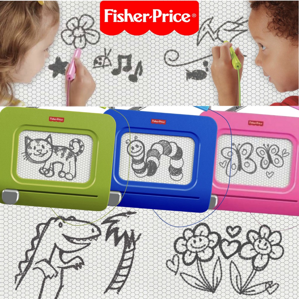 Papan Tulis FISHER PRICE Doodle Pro Clip Papan Tulis Magnet Kecil Travel