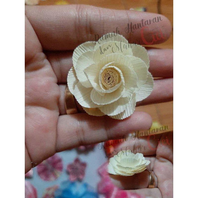 klobot jagung 4cm hiasa. mahar/klobot jagung bunga/bunga klobot jagung