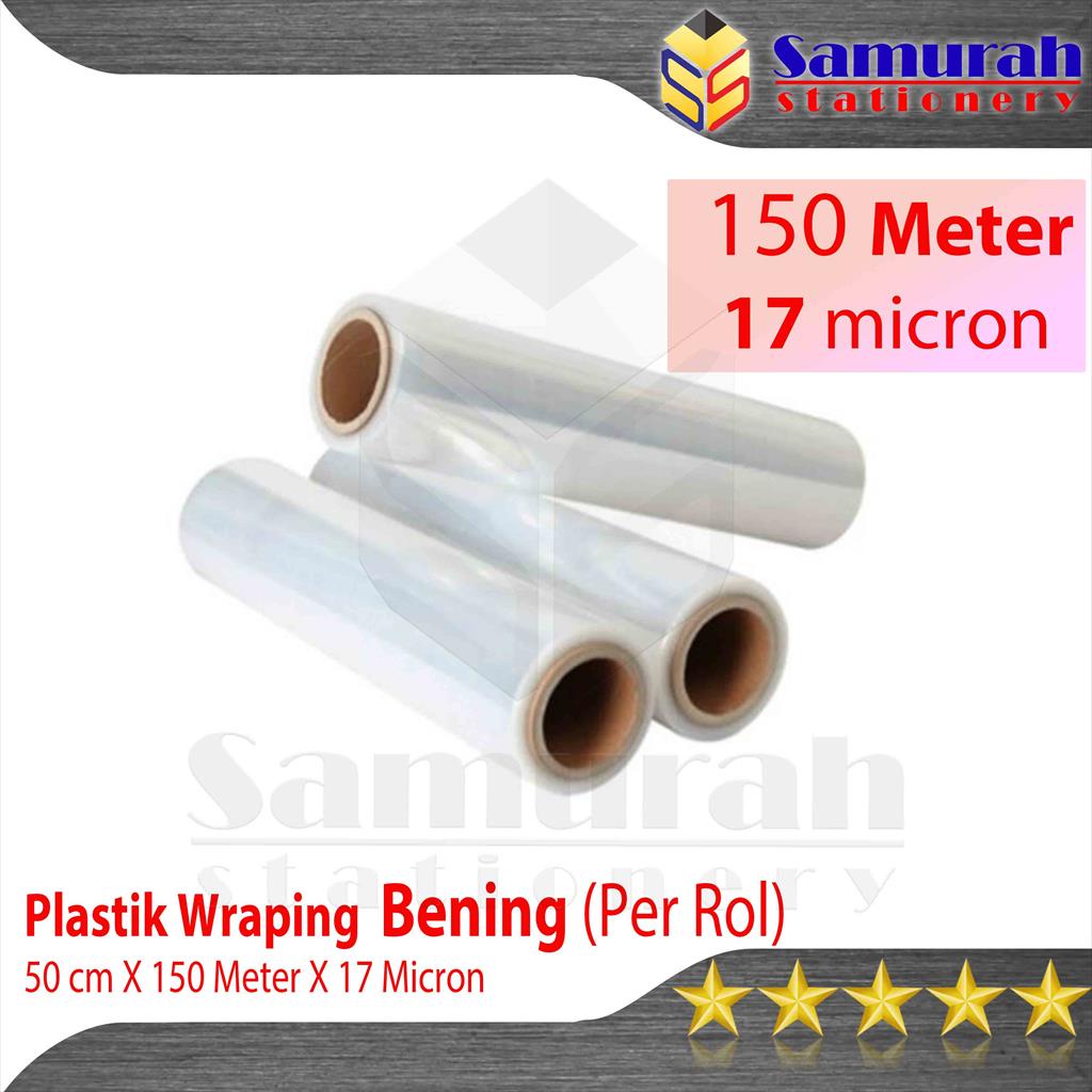 Jual Plastik Wraping Lebar 50 Cm Bening / Stretch Film Rol / Plastic