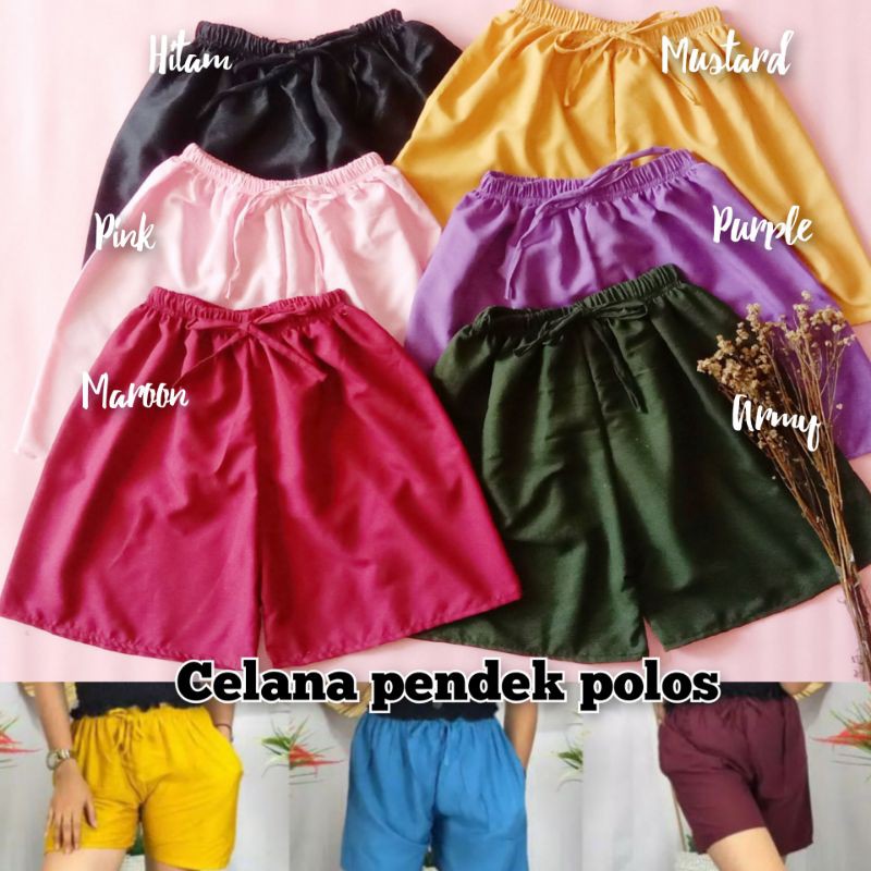 GD - CELANA PENDEK POLOS WANITA TERMURAH // CELANA KOLOR WANITA // CELANA SANTAI // HOTPANTS WANITA