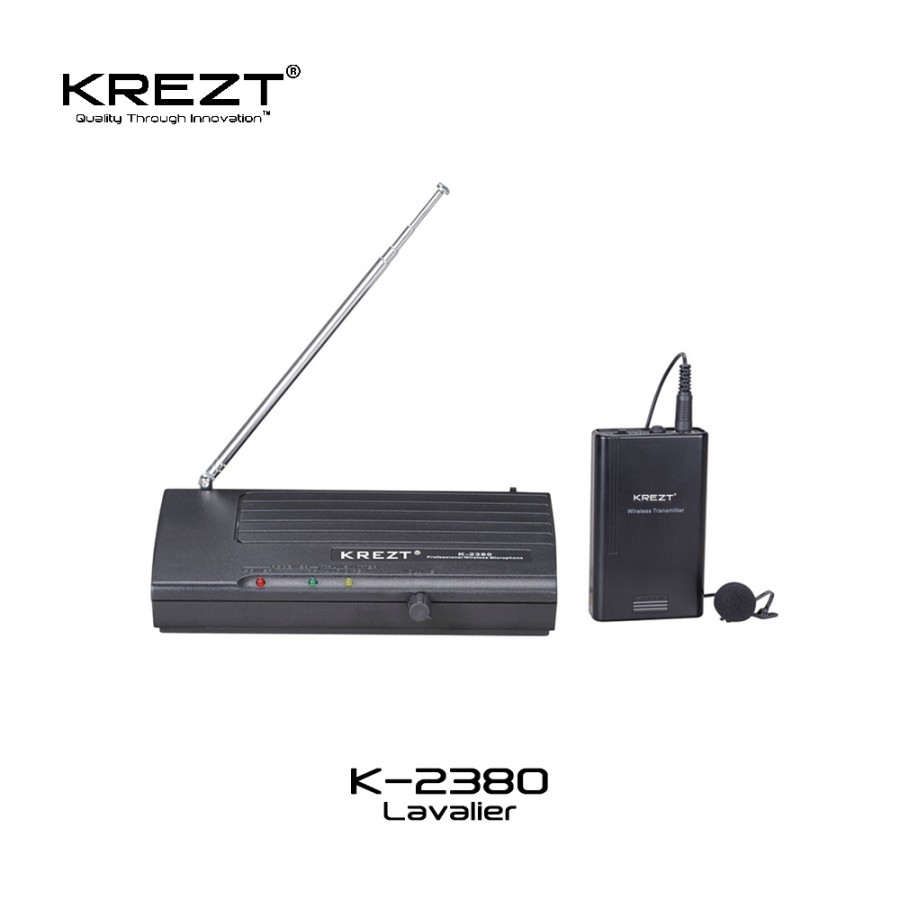 Krezt K 2380 L - Wireless mic clip on Single Special Ramadhan