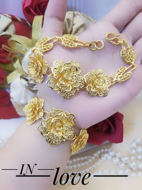 Xuping set perhiasan lapis emas 24k 1816e