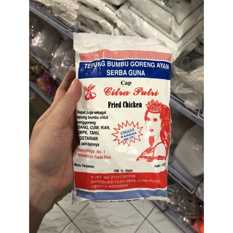 

Tepung Citra Putri / Tepung Fried Chicken Kemasan 250gr