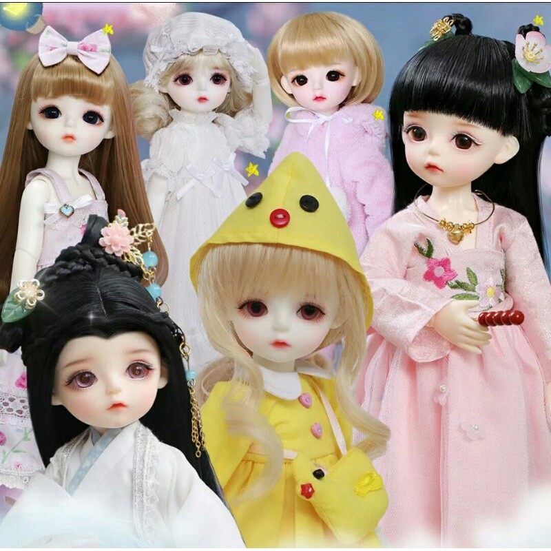 Boneka BJD 1/6 marshmallow Linchou duck yellow