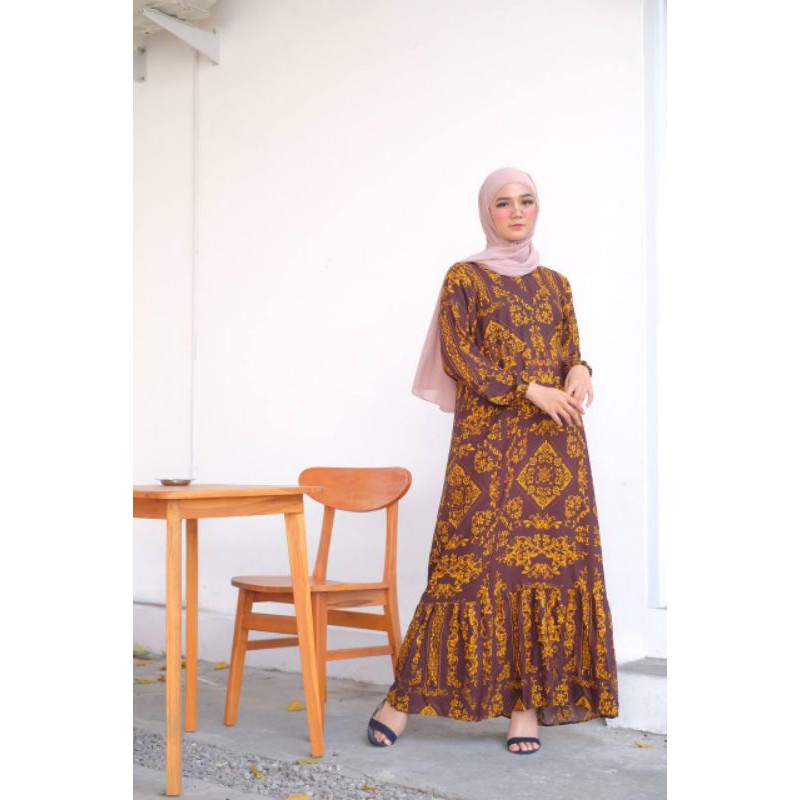 ADEBA - GAMIS MOTIF SULTAN BAHAN RAYON