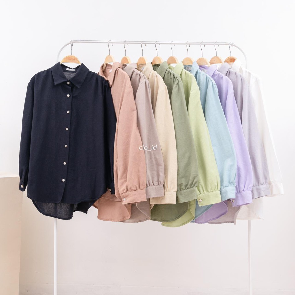 HAICLO Ava Linen Shirt / Atasan Kemeja Wanita-1