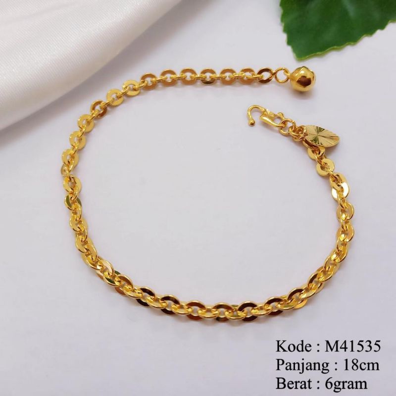 Missi - M41535 Gelang Tangan Rantai Nori Lapis Emas 24karat