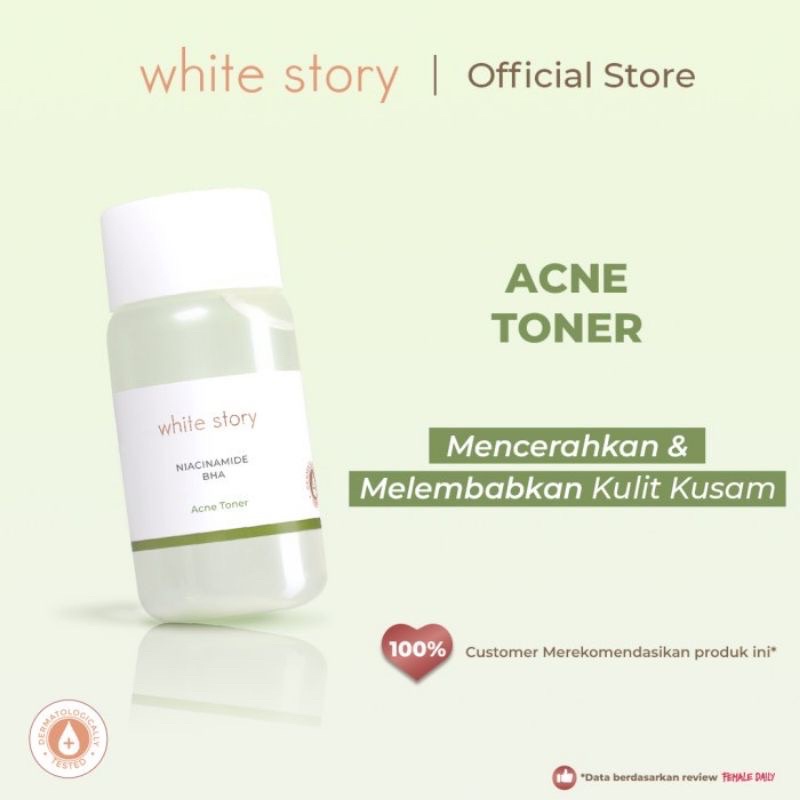 Bisa COD - White Story Paket Cream Wajah Brightening &amp; Acne Original