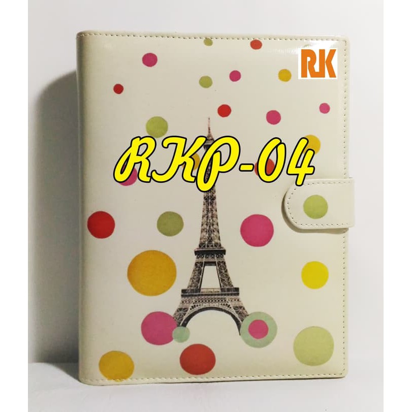 

BD--72 Binder KULIT SINTETIS 26 Ring Paris Polkadot (RKP-04)