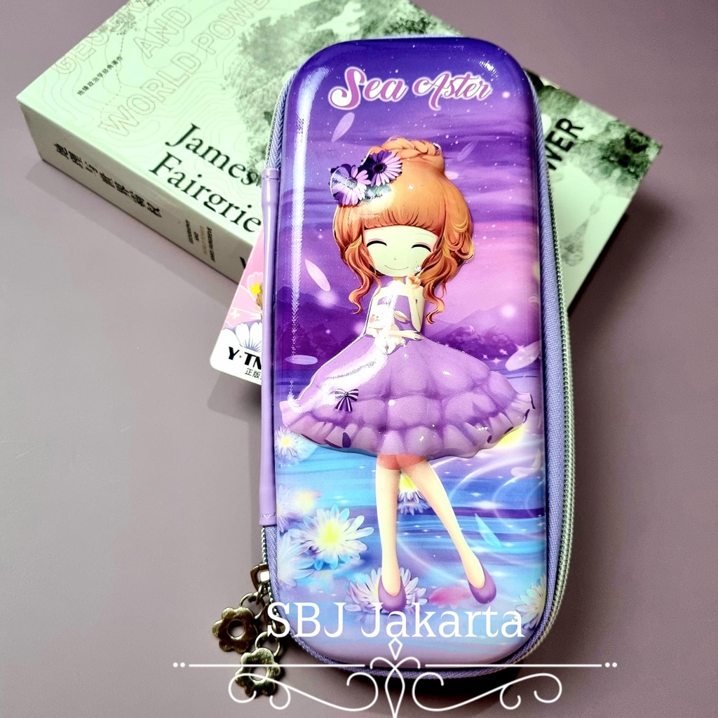 Tempat pensil Kotak pensil  3D Hardcase Lily Aster