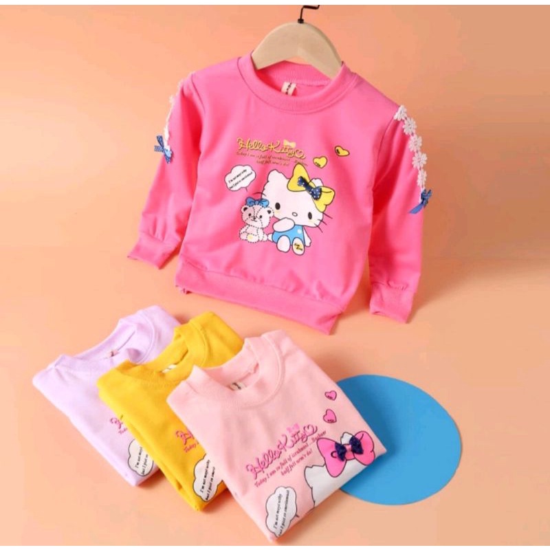 Kaos Anak Perempuan 2-9 Tahun/Switer Anak Perempuan Import/Sweater Anak Import/Atasan Anak