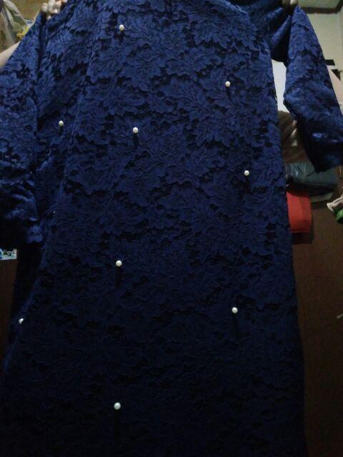 Setelan Batik Brokat Jumbo Karnelita Rani Set (atasan + Rok)