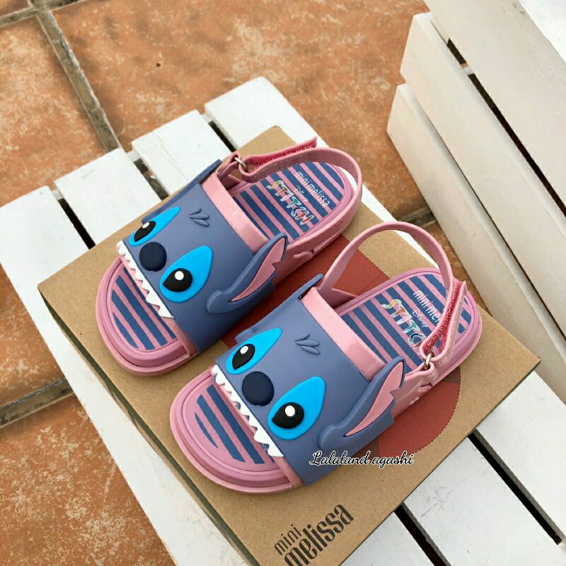 Sandal minimelissa lilo and stitch pink/sandal anak melissa/sepatu anak disney/sandal jelly anak