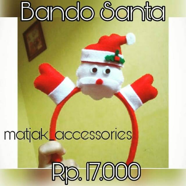 Bando Natal Desain Santa Bando Santa Claus