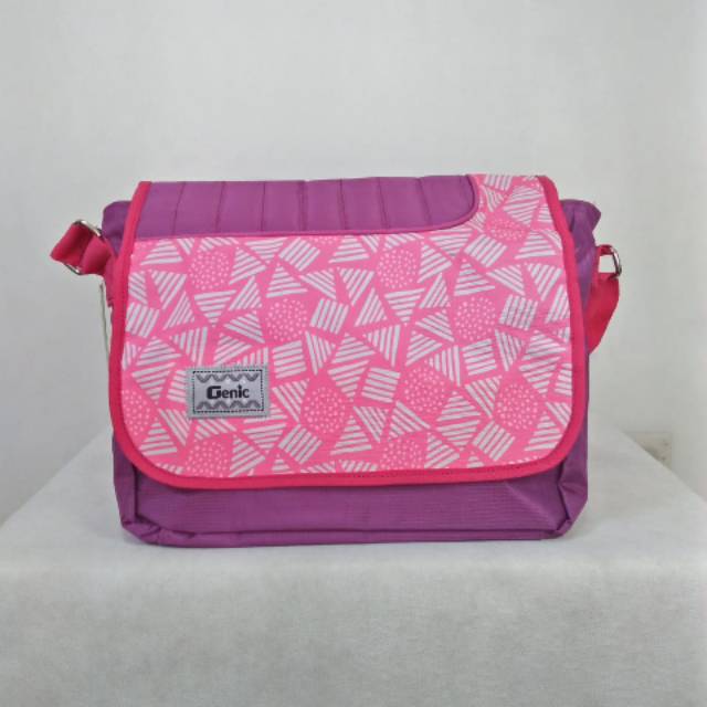 Tas selempang genic seri pink/ungu