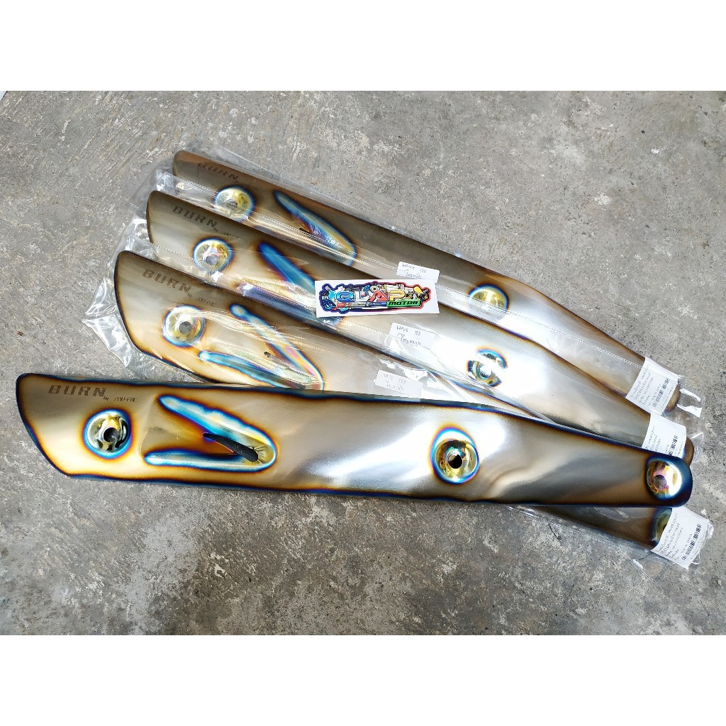 Tameng Knalpot Titanium Wave110 dan Wave125