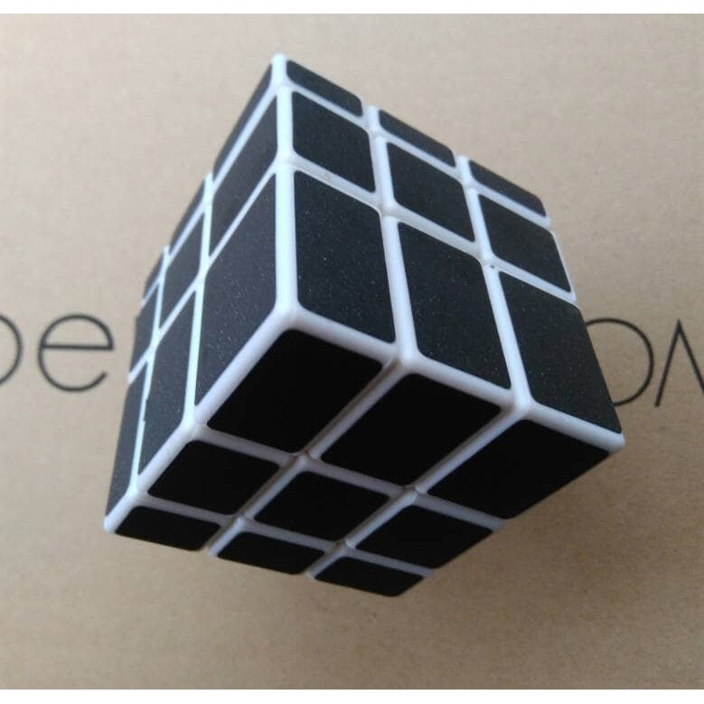 Rubik Mirror 3x3 YongJun Magic Cube Black 3x3x3 White Base