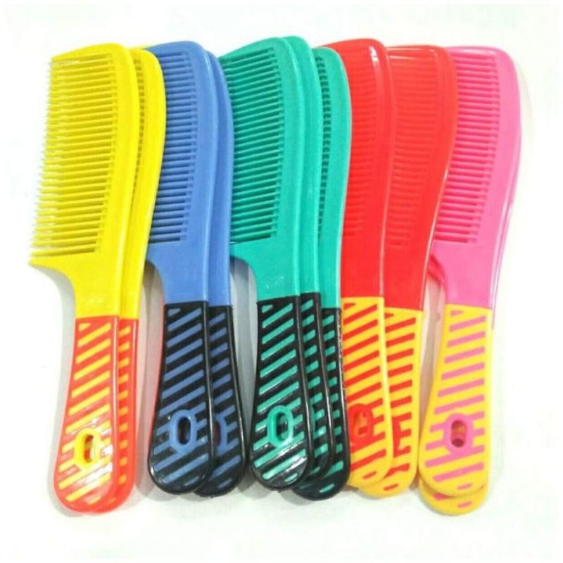 Cs Sisir Rambut Motif GARIS / Sisir Gagang / Sisir Murah Meriah