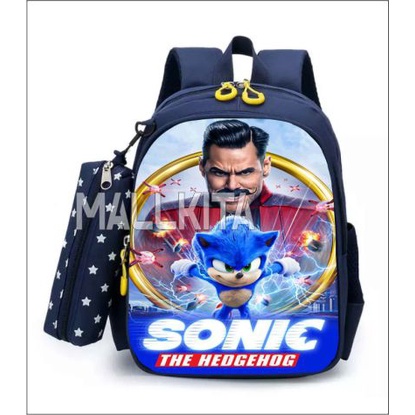 DAEYBAG_TAS RANSEL ANAK TK/SD PAUD MOTIV PRINT KARAKTER TERBARU SONIC