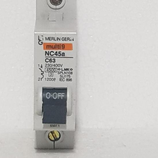 Ready / MCB Multi9 MERLIN GERIN NC45a 1P 63A / MCB Multi 9 MERLIN GERIN 63A Grosir,...