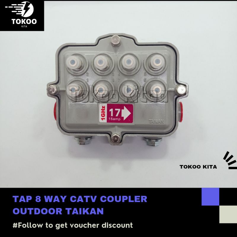 TAIKAN TAP 8 WAY CATV coupler outdoor ORIGINAL