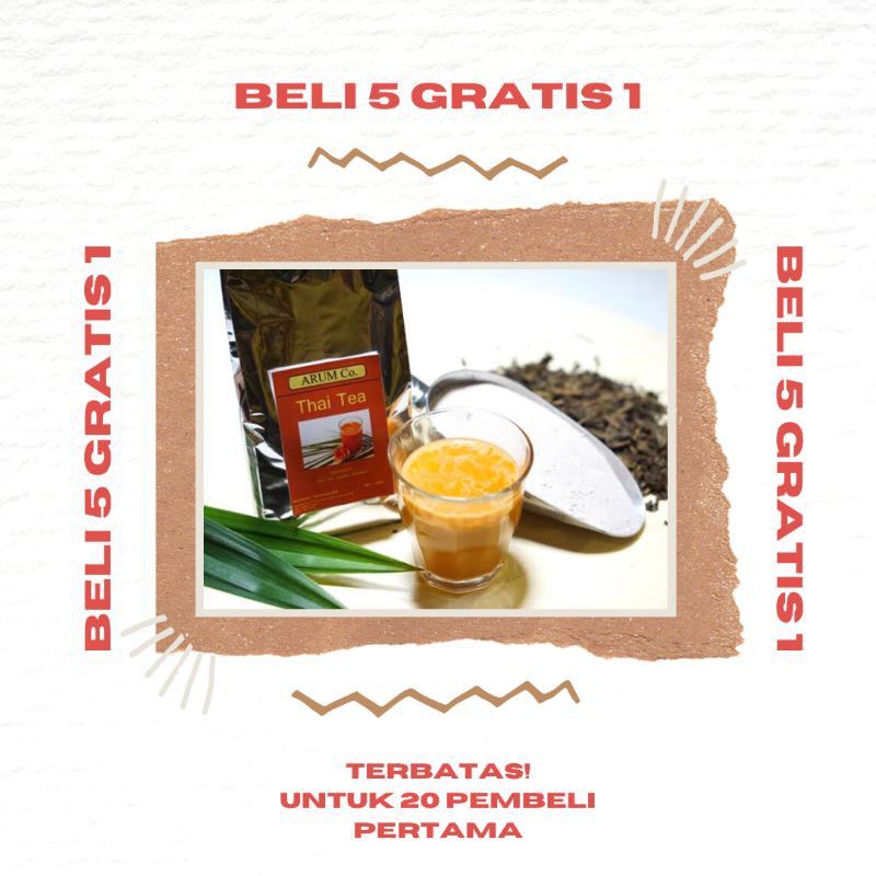 

Bubuk Minuman Kekinian Thai Tea -Serbuk Minuman Instan-Powder Drink Instan