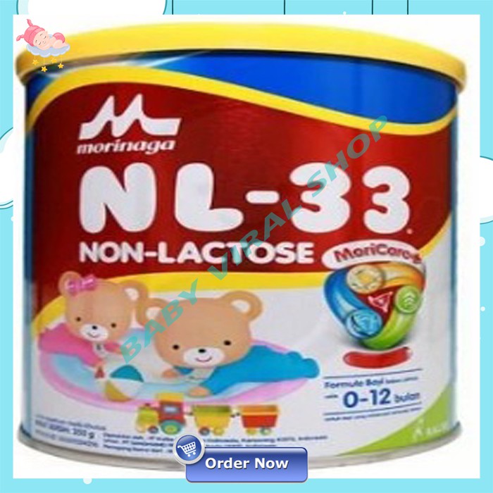 MORINAGA NL-33 NL33 NL 33 Non Lactose Tin 350g MORINAGA NL33 Non Lactose 0 to 12 Bulan NS 212