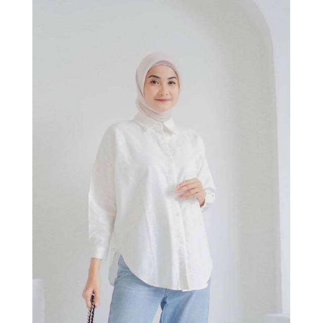 Nelka Outfit oversize / Kemeja wanita Oversize premium