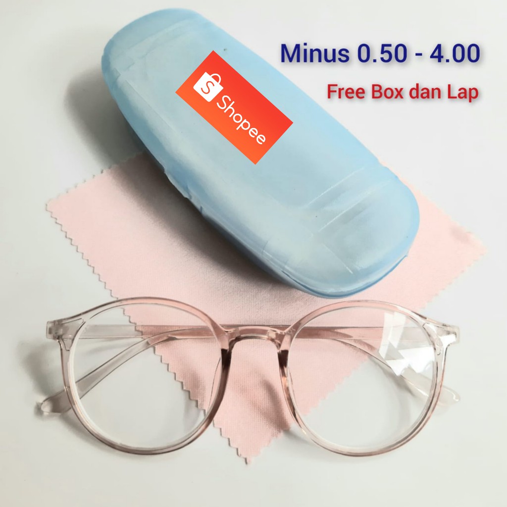 Kacamata Lensa Minus (-) Ukuran 0.5 Samapi 400 Unisex Sunglasses Vintage Wanita Pria