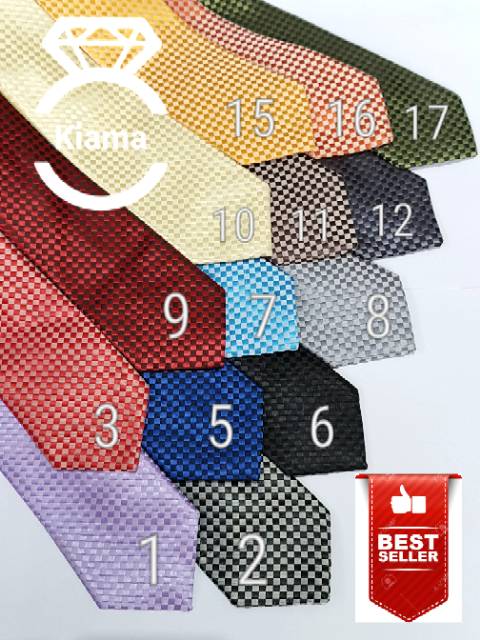 Dasi motif Kotak uk slim 3 inch