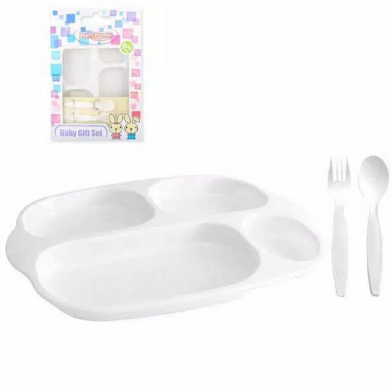 COD / BAYAR DIT4 LUSTY BUNNY Feeding Set LB1383 / Baby Gift Set Peralatan  Makan Mpasi Bayi dan Anak