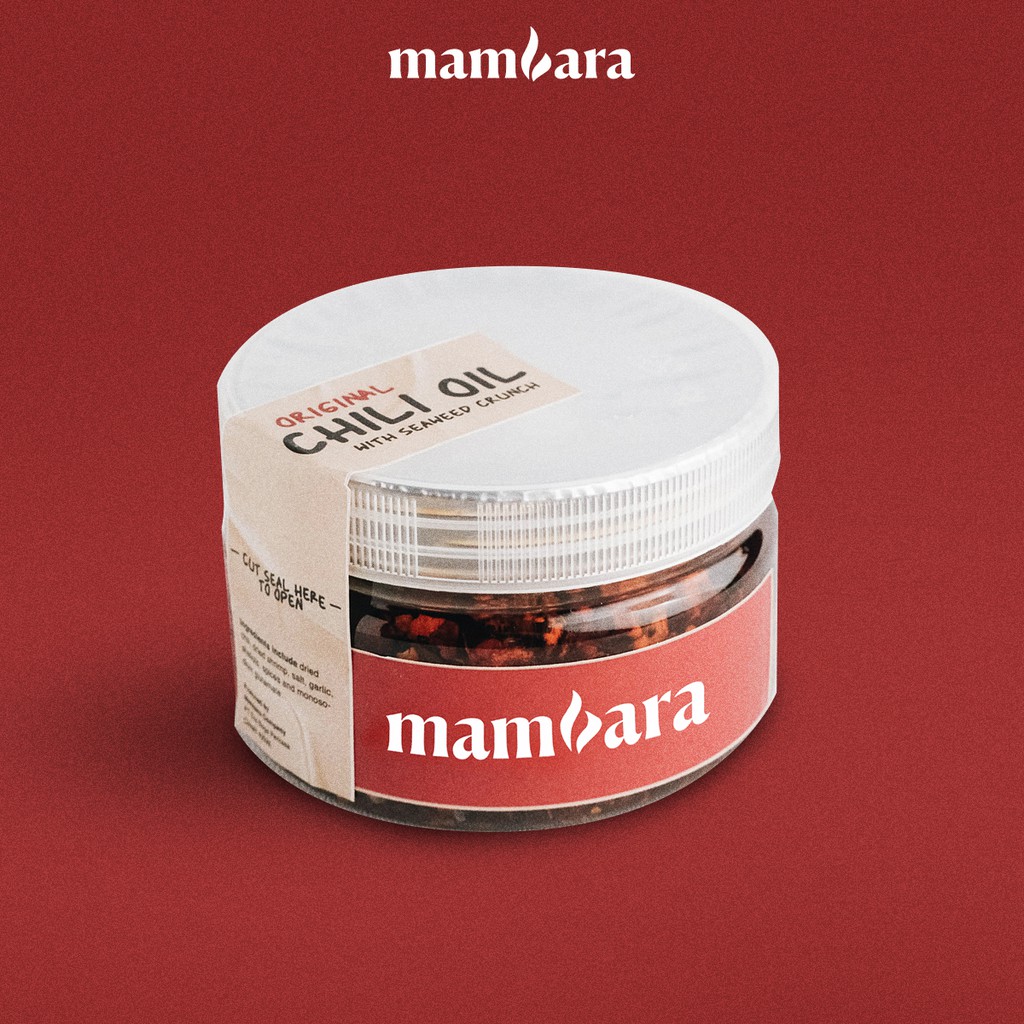 

Mambara Chili Oil Original with Seaweed Crunch 210gr Halal